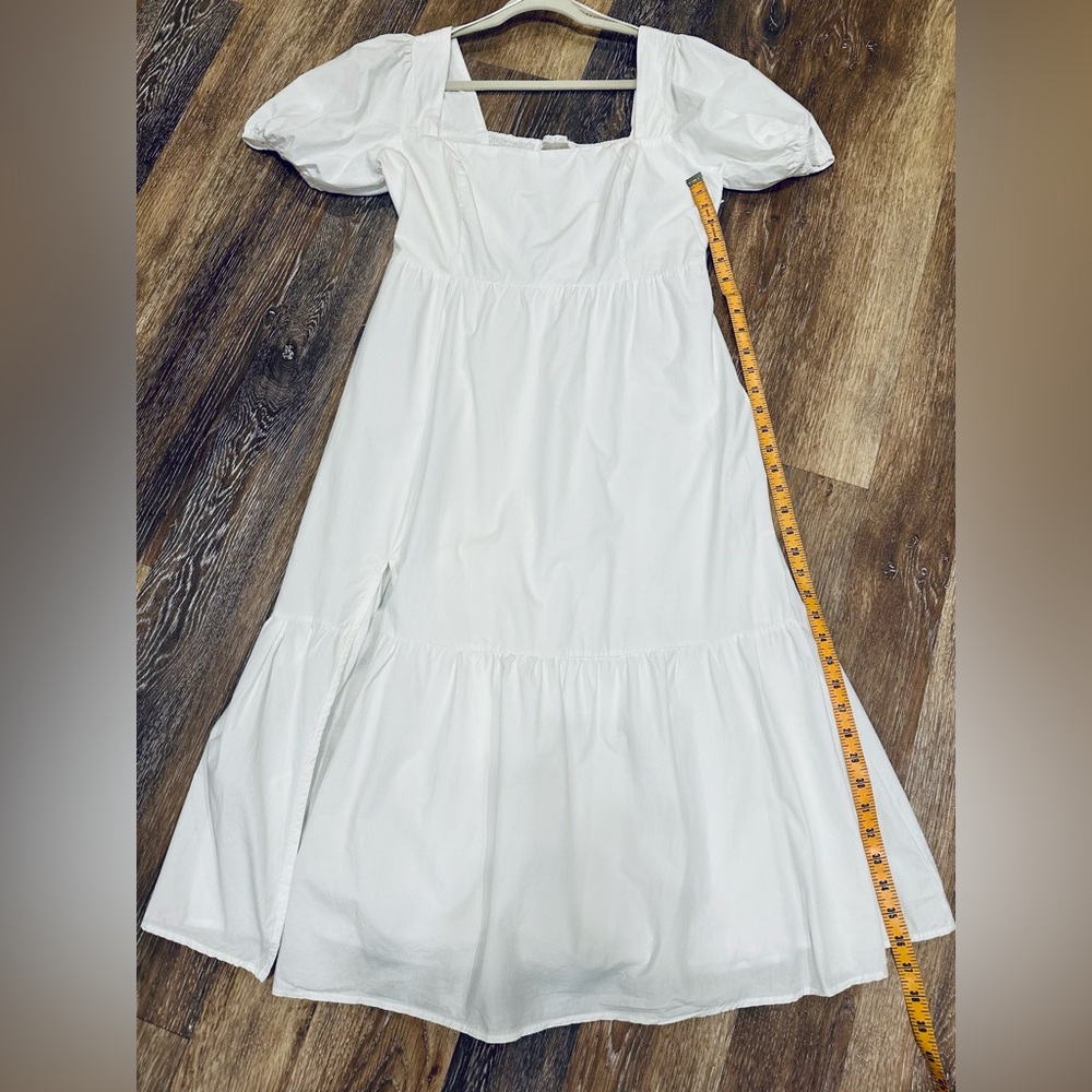 NWOT ASTR the label white poplin puff sleeve dress - Picture 11 of 11